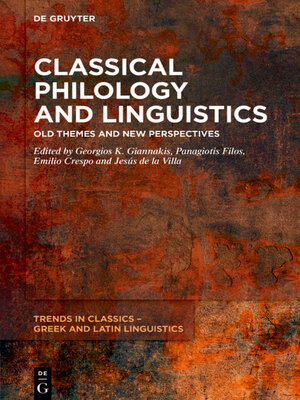 cover image of Classical Philology and Linguistics